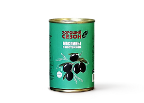 Маслины с косточкой 280 гр